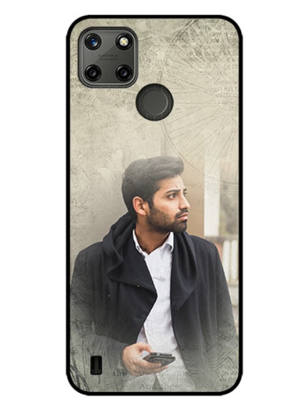 Custom Realme C25Y Custom Glass Phone Case - with vintage design