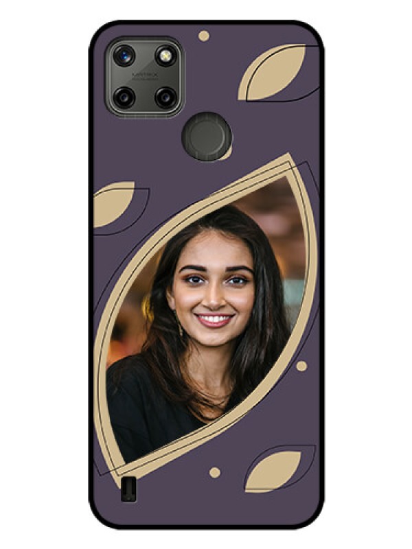 Custom Realme C25Y Custom Glass Mobile Case - Falling Leaf Design