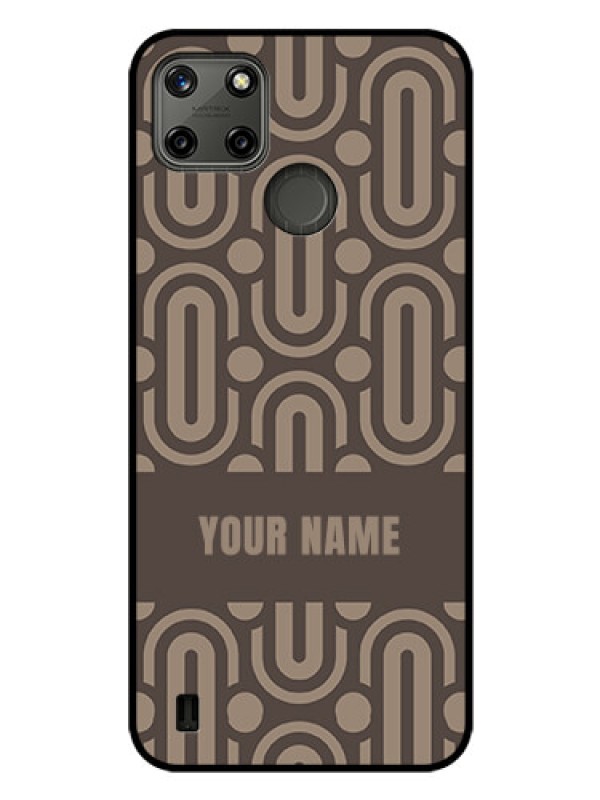 Custom Realme C25Y Custom Glass Phone Case - Captivating Zero Pattern Design