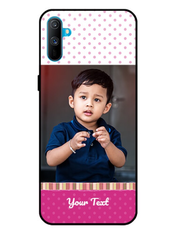Custom Realme C3 Photo Printing on Glass Case  - Cute Girls Cover Design