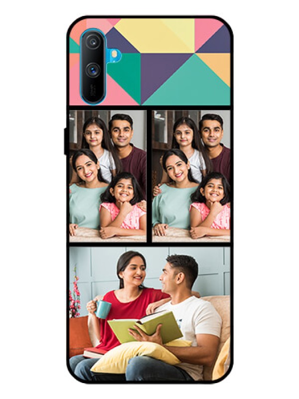 Custom Realme C3 Custom Glass Phone Case  - Bulk Pic Upload Design