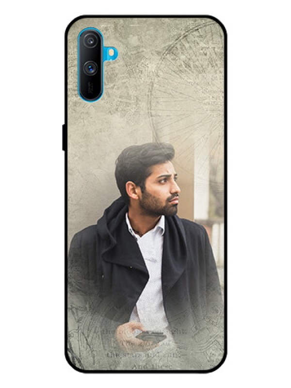 Custom Realme C3 Custom Glass Phone Case  - with vintage design