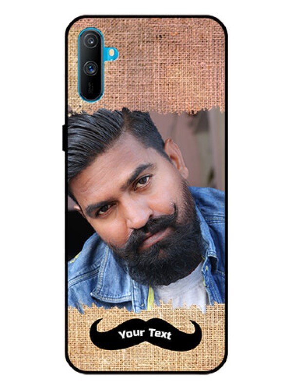Custom Realme C3 Personalized Glass Phone Case  - with Texture Design