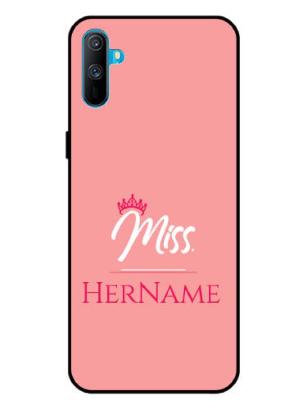 Custom Realme C3 Custom Glass Phone Case Mrs with Name