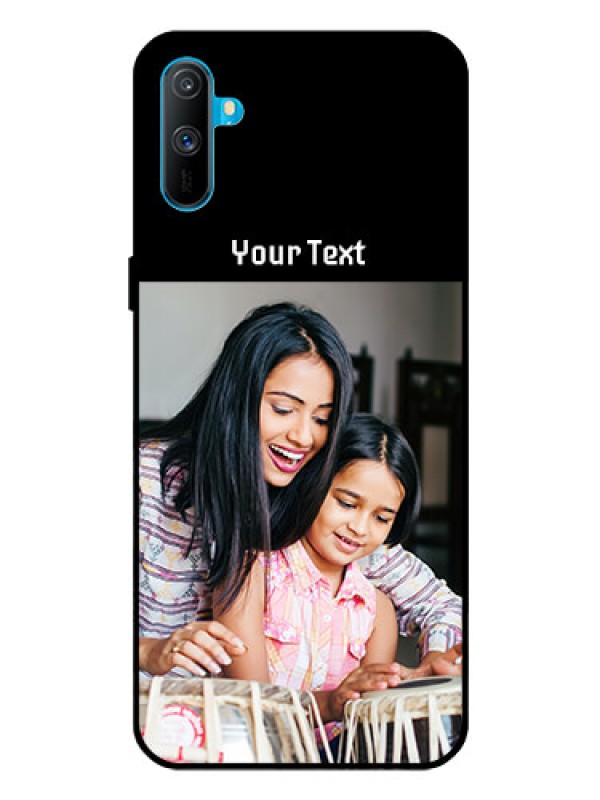 Custom Realme C3 Photo with Name on Glass Phone Case