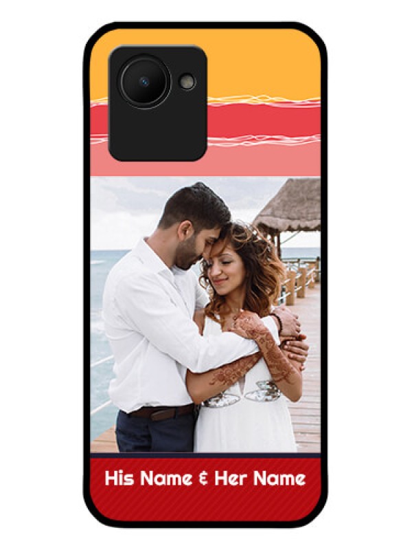 Custom Realme C30 Custom Glass Mobile Case - Colorful Case Design