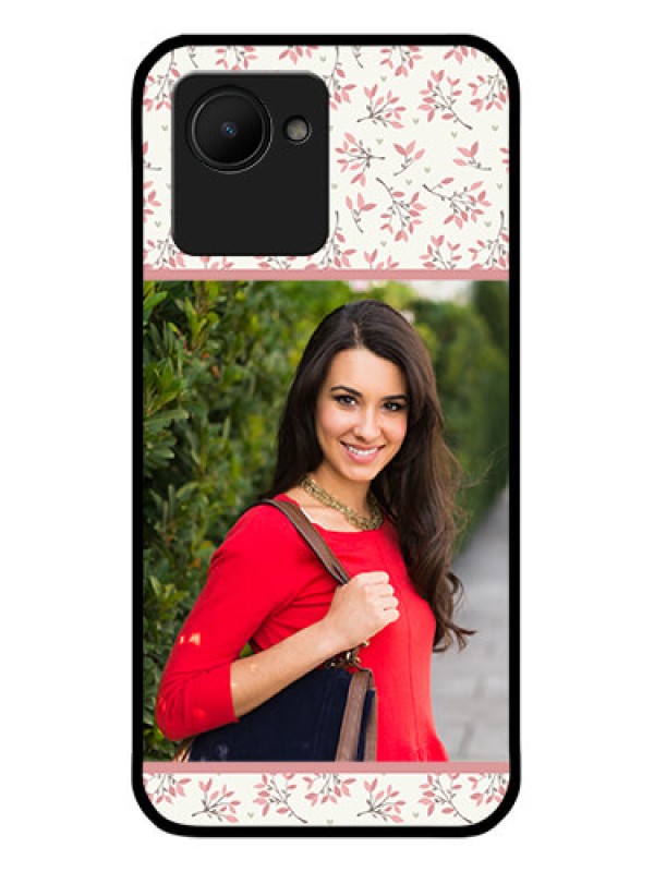 Custom Realme C30 Custom Glass Phone Case - Premium Floral Design