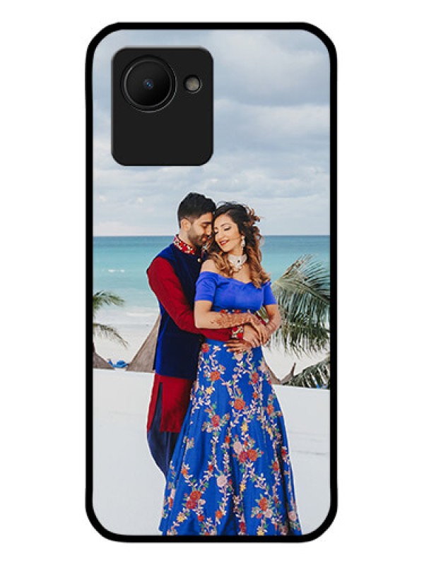 Custom Realme C30 Photo Printing on Glass Case - Upload Full Picture Design