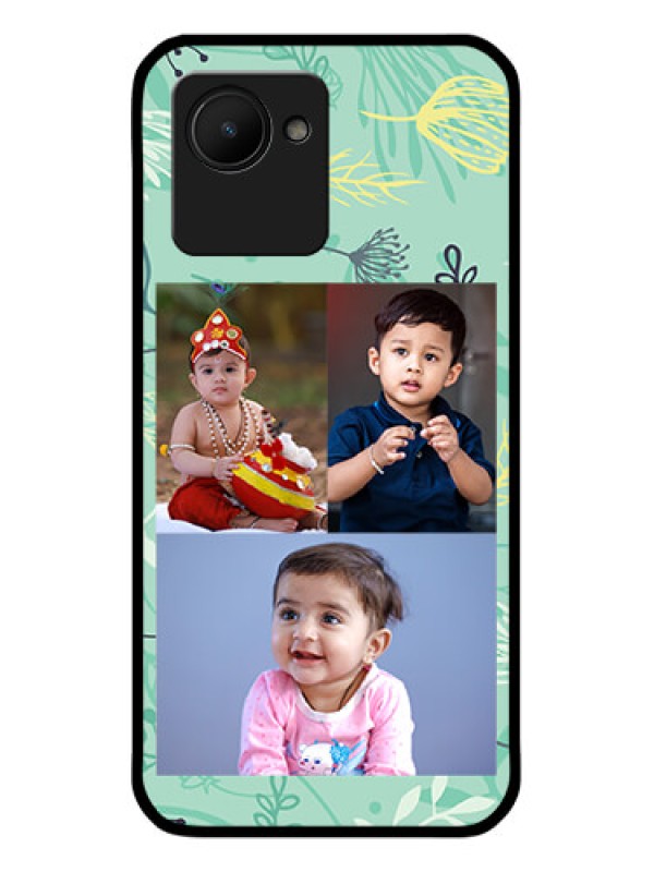 Custom Realme C30 Photo Printing on Glass Case - Forever Family Design