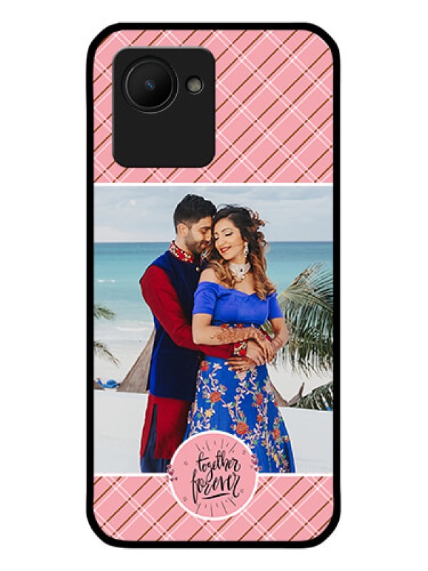 Custom Realme C30 Personalized Glass Phone Case - Together Forever Design