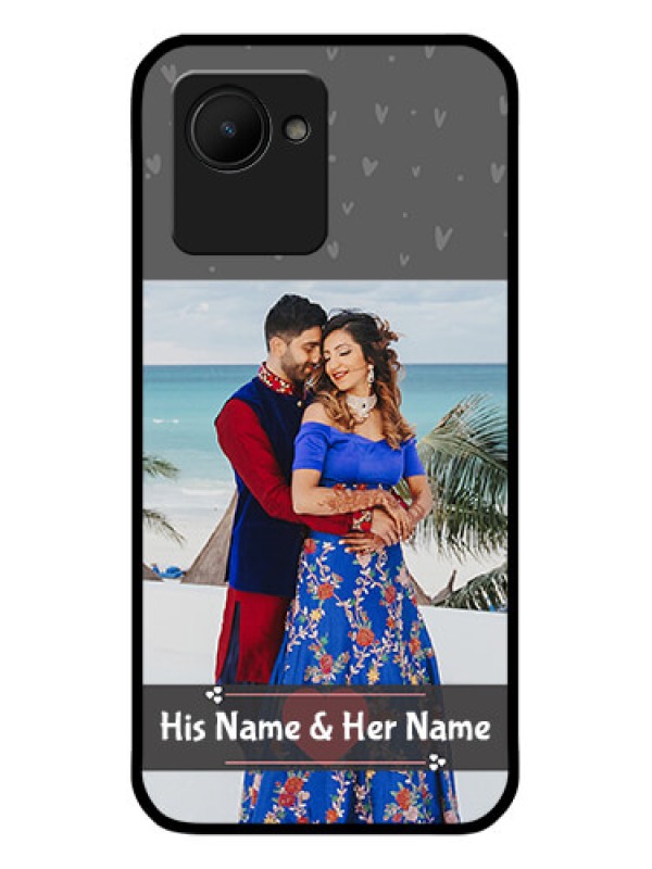 Custom Realme C30 Custom Glass Mobile Case - Buy Love Design with Photo Online