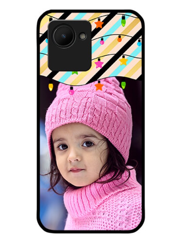Custom Realme C30 Custom Glass Mobile Case - Lights Hanging Design