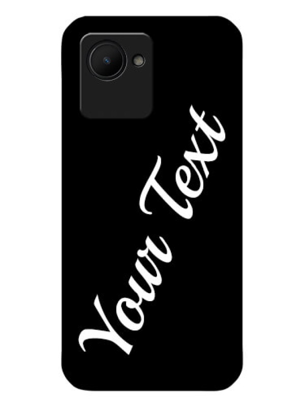 Custom Realme C30 Custom Glass Mobile Cover with Your Name