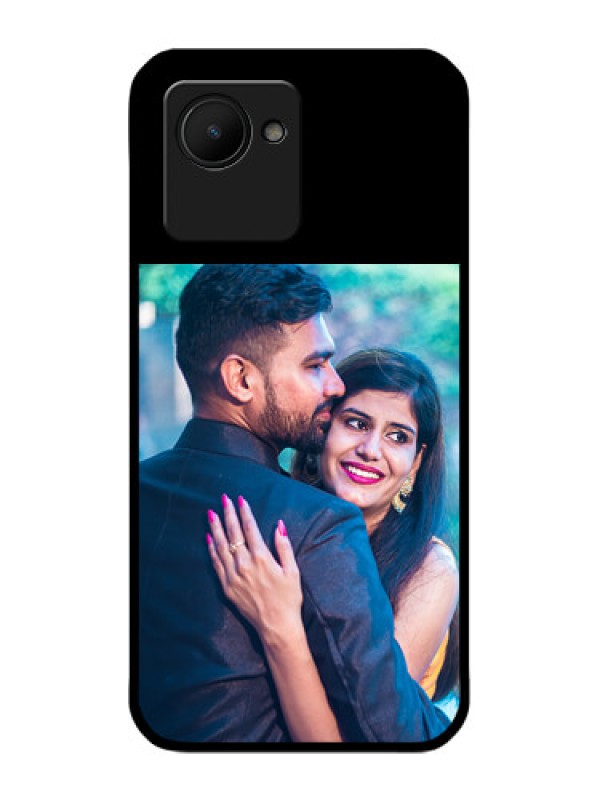 Custom Realme C30 Custom Glass Phone Case - Upload Full Picture With Custom Color Design