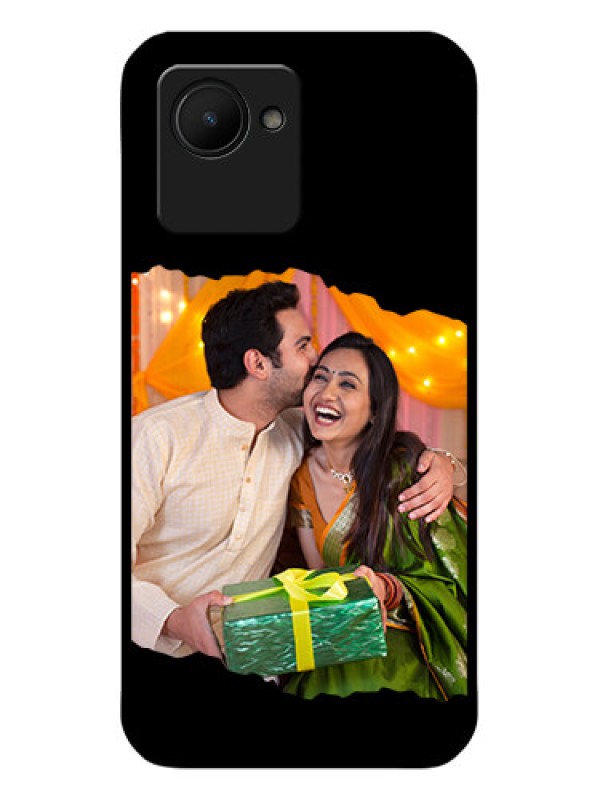 Custom Realme C30s Custom Glass Phone Case - Tear-off Design