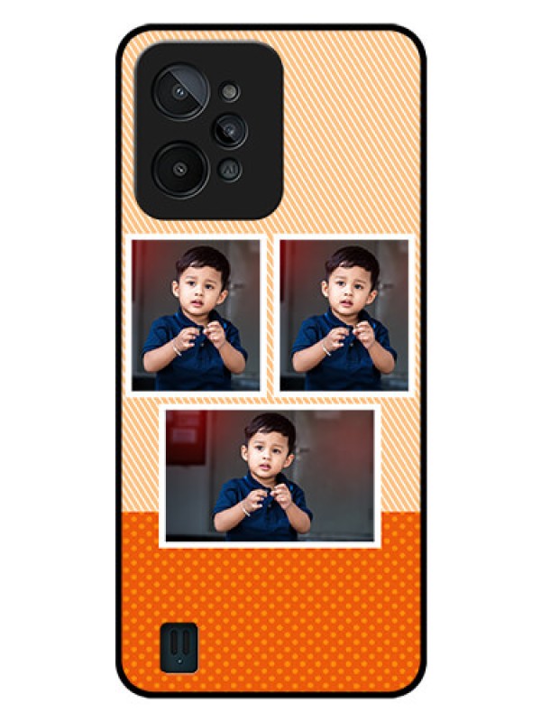 Custom Realme C31 Photo Printing on Glass Case - Bulk Photos Upload Design