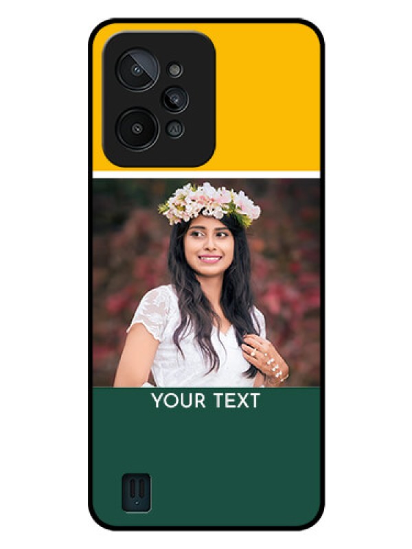 Custom Realme C31 Photo Printing on Glass Case - Love You Design