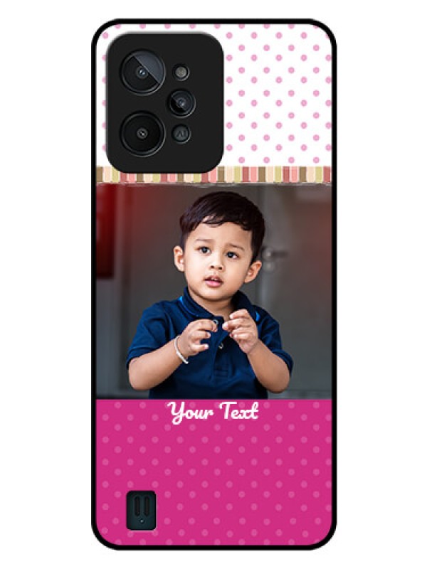 Custom Realme C31 Photo Printing on Glass Case - Cute Girls Cover Design
