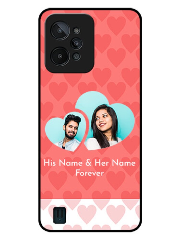 Custom Realme C31 Personalized Glass Phone Case - Couple Pic Upload Design