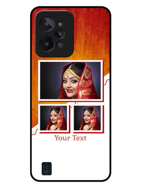 Custom Realme C31 Custom Glass Phone Case - Wedding Memories Design
