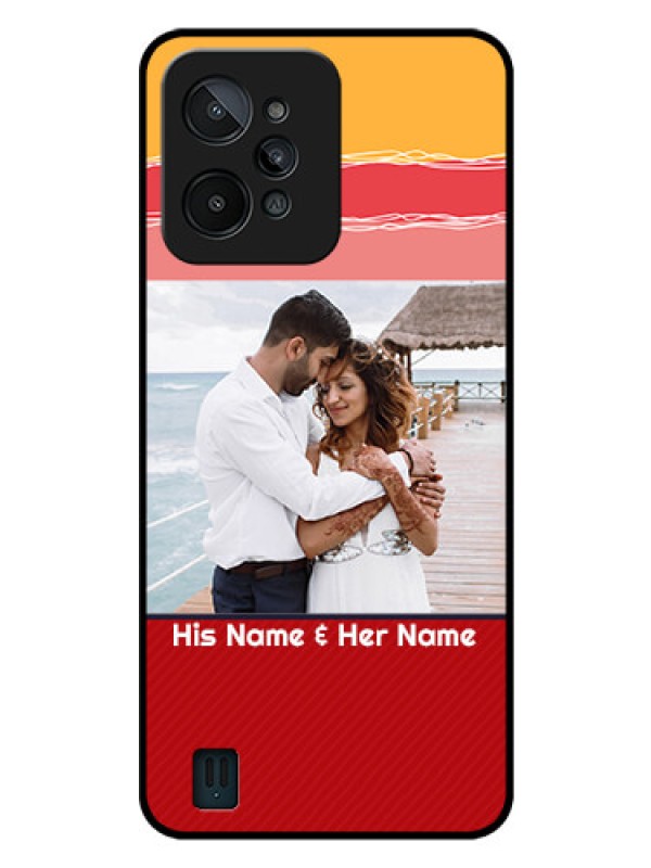 Custom Realme C31 Custom Glass Mobile Case - Colorful Case Design