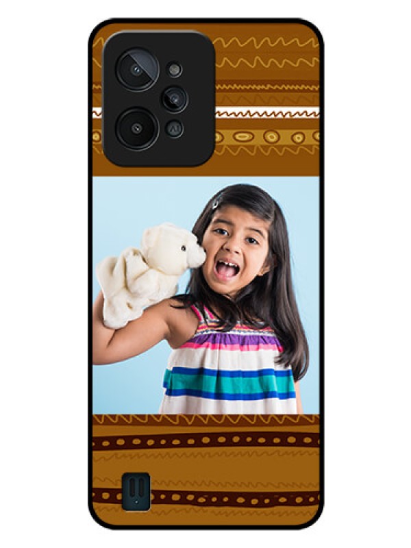 Custom Realme C31 Custom Glass Phone Case - Friends Picture Upload Design