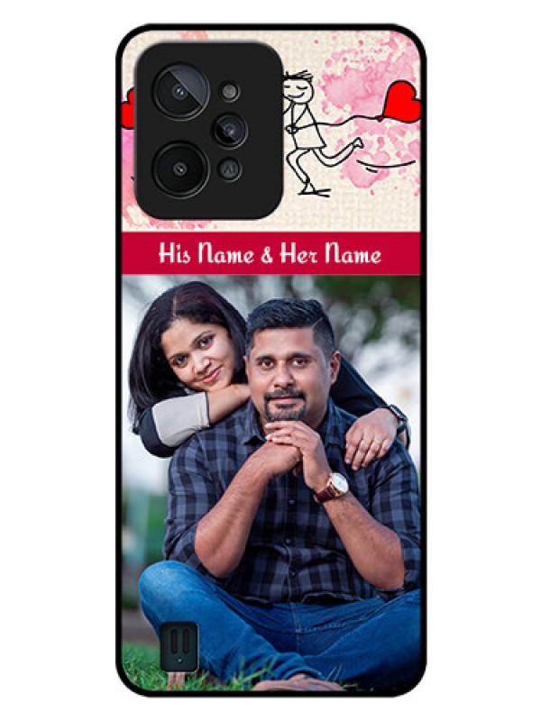 Custom Realme C31 Photo Printing on Glass Case - You and Me Case Design