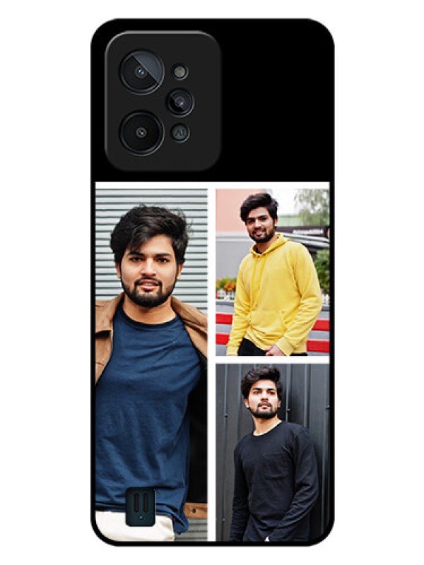 Custom Realme C31 Photo Printing on Glass Case - Upload Multiple Picture Design