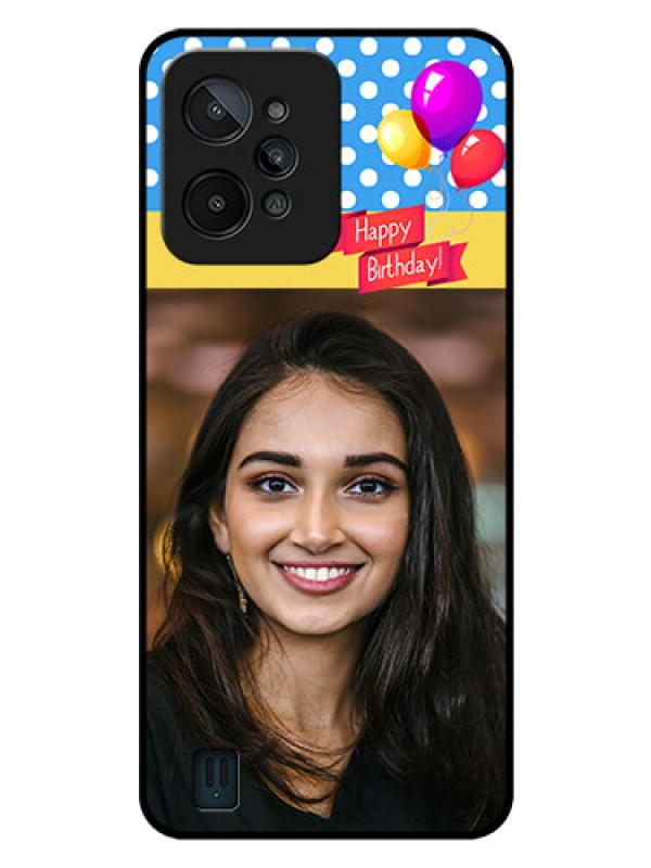 Custom Realme C31 Custom Glass Mobile Case - Happy Birthday Design