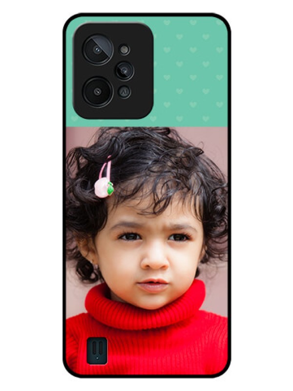 Custom Realme C31 Custom Glass Phone Case - Lovers Picture Design
