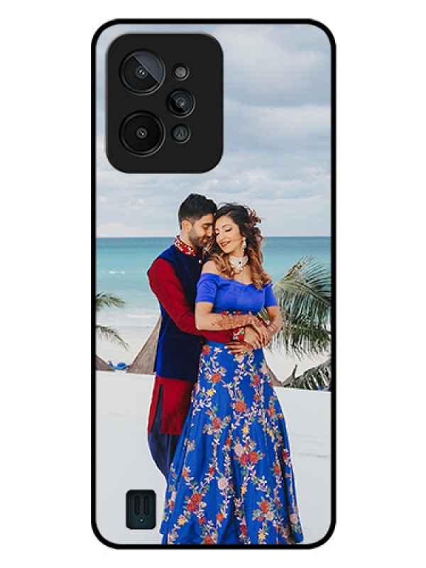 Custom Realme C31 Photo Printing on Glass Case - Upload Full Picture Design