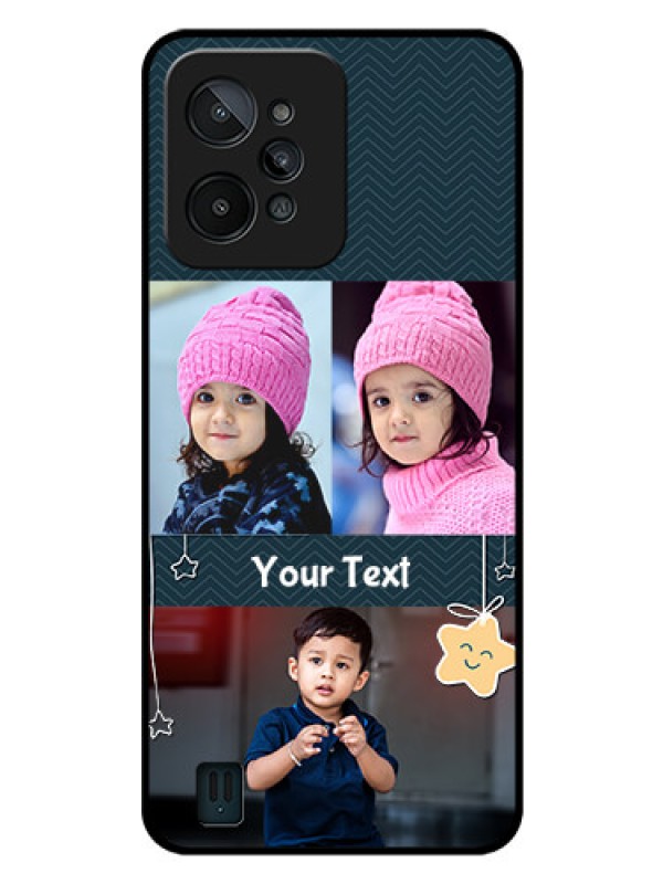 Custom Realme C31 Custom Glass Mobile Case - Hanging Stars Design