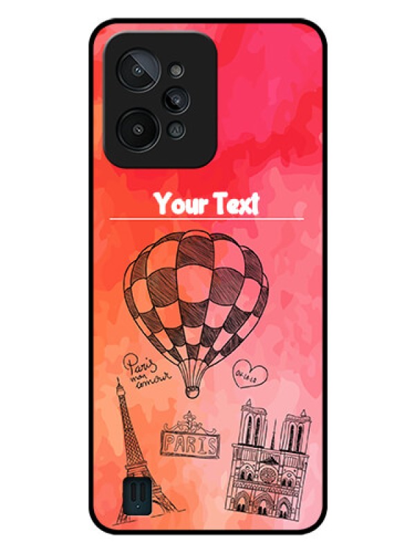 Custom Realme C31 Custom Glass Phone Case - Paris Theme Design