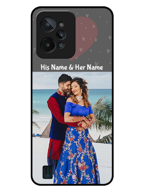 Custom Realme C31 Custom Glass Mobile Case - Buy Love Design with Photo Online