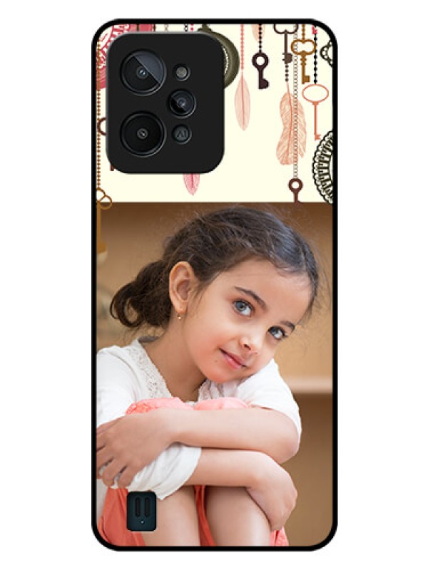 Custom Realme C31 Custom Glass Mobile Case - Boho Style Design