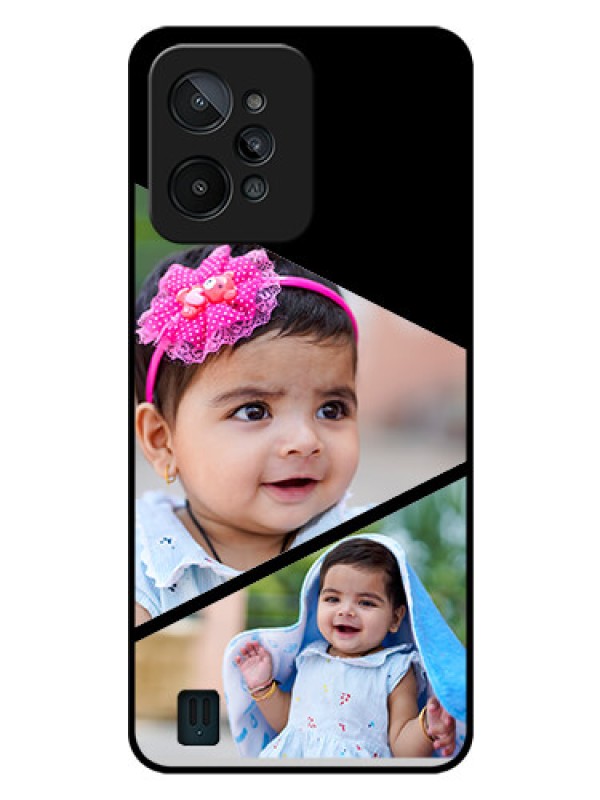 Custom Realme C31 Custom Glass Phone Case - Semi Cut Design