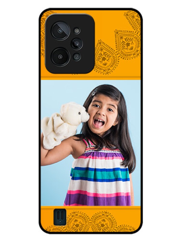 Custom Realme C31 Personalized Glass Phone Case - Photo Wedding Design