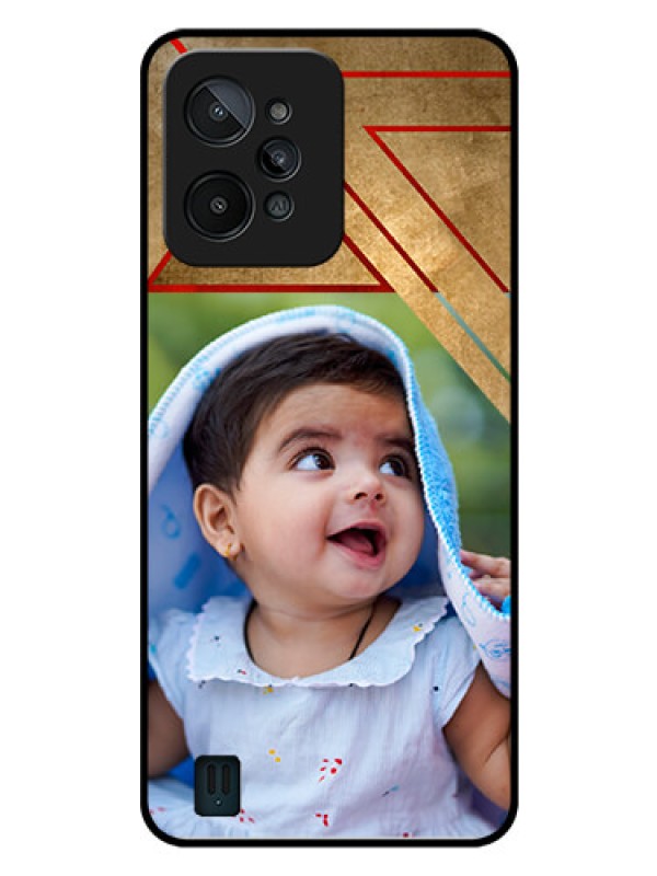 Custom Realme C31 Personalized Glass Phone Case - Gradient Abstract Texture Design