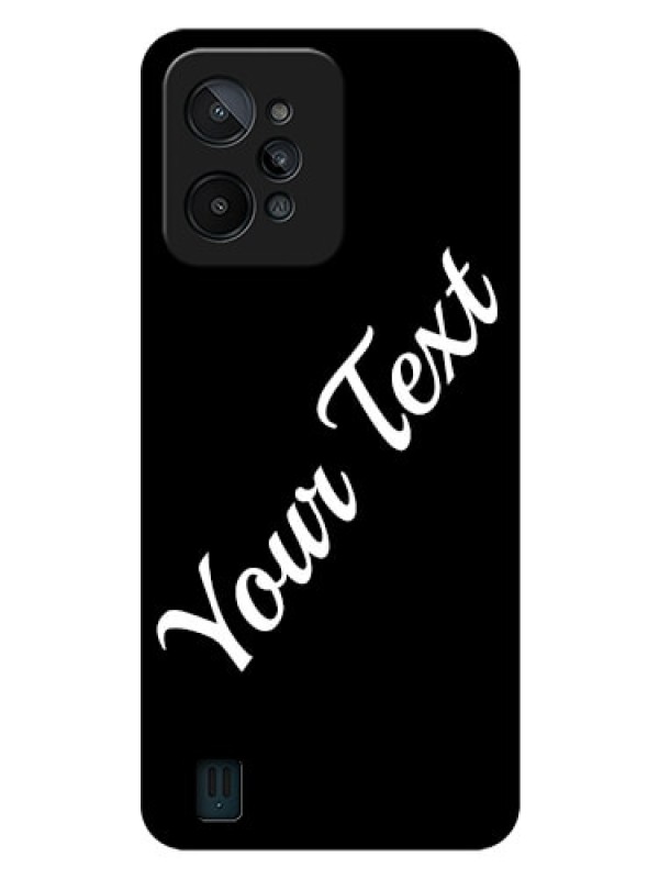 Custom Realme C31 Custom Glass Mobile Cover with Your Name
