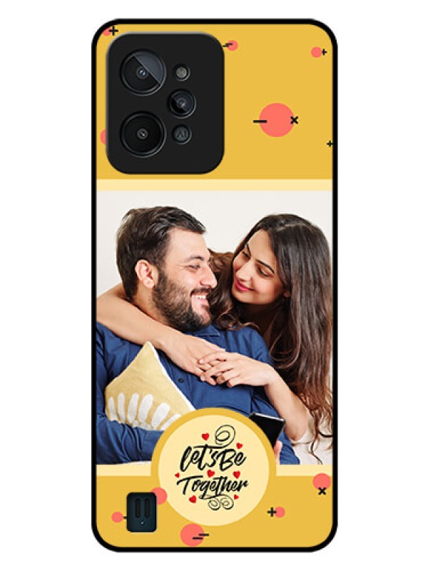 Custom Realme C31 Photo Printing on Glass Case - Lets be Together Design