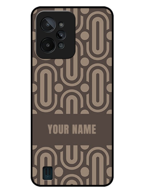 Custom Realme C31 Custom Glass Phone Case - Captivating Zero Pattern Design