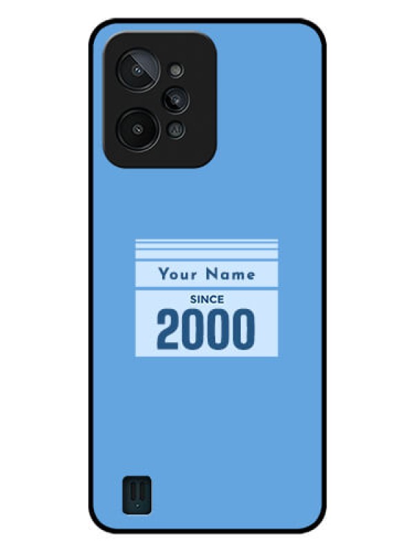 Custom Realme C31 Custom Glass Mobile Case - Custom Year of birth Design