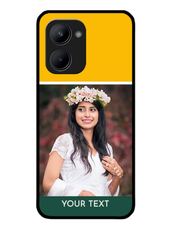 Custom Realme C33 2023 Photo Printing on Glass Case - Love You Design