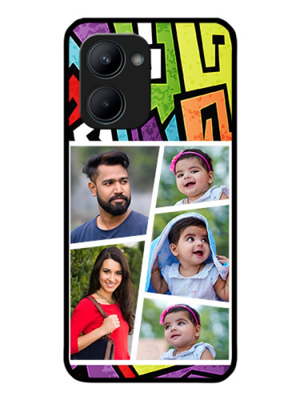 Custom Realme C33 2023 Custom Glass Phone Case - Graffiti pattern Design