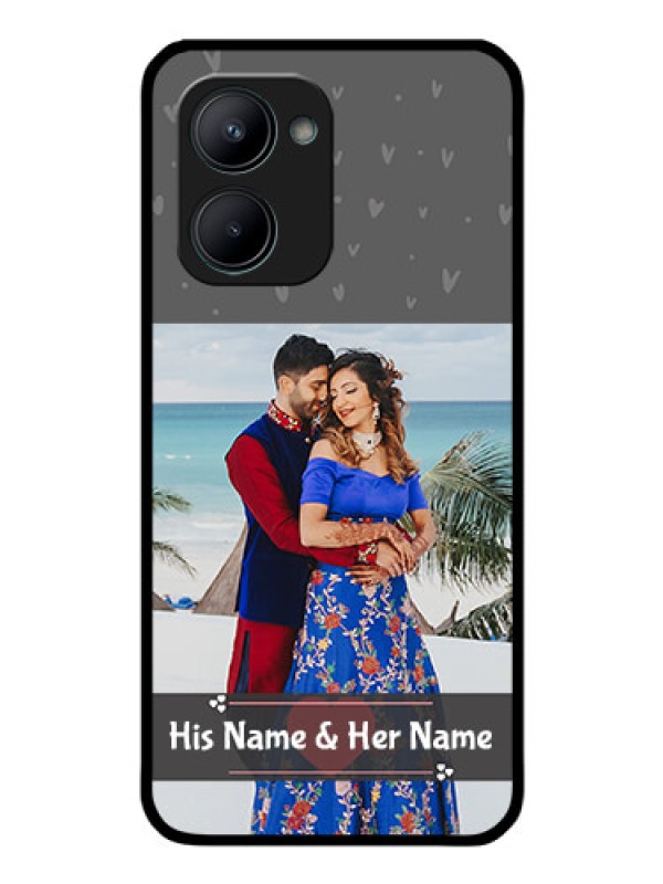 Custom Realme C33 2023 Custom Glass Mobile Case - Buy Love Design with Photo Online