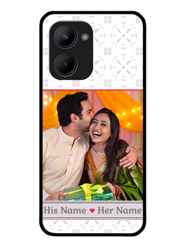Custom Realme C33 2023 Custom Glass Mobile Case - with Photo and Ethnic Design