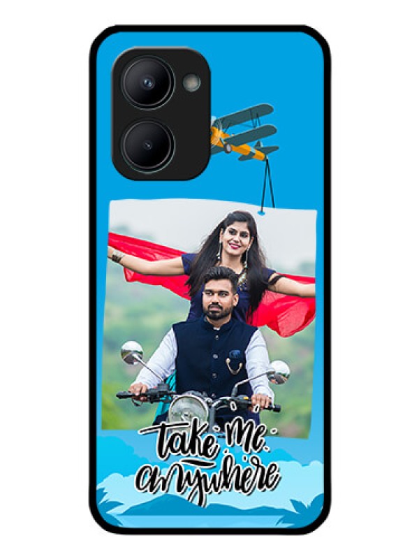 Custom Realme C33 2023 Custom Glass Mobile Case - Traveller Design
