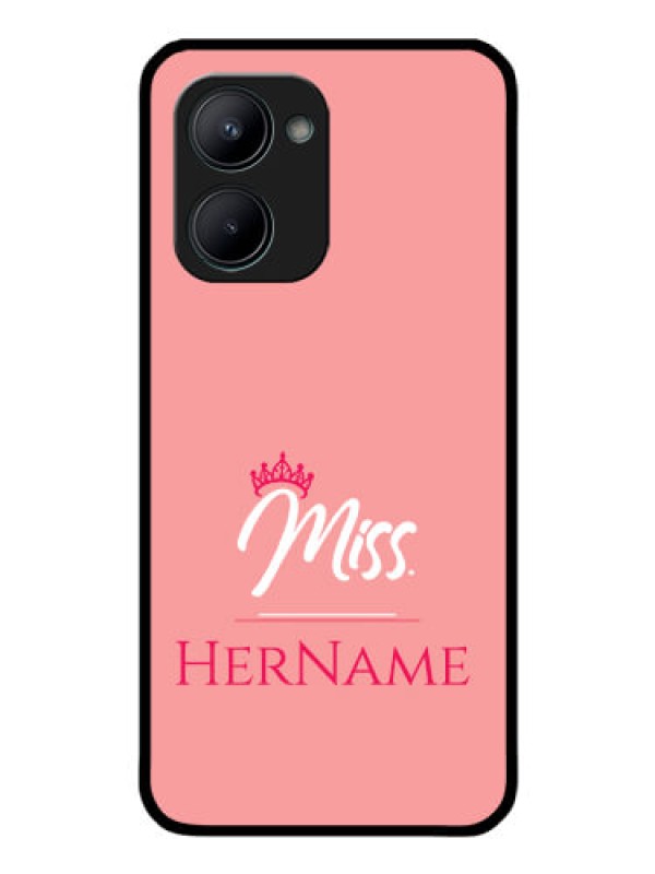 Custom Realme C33 2023 Custom Glass Phone Case Mrs with Name