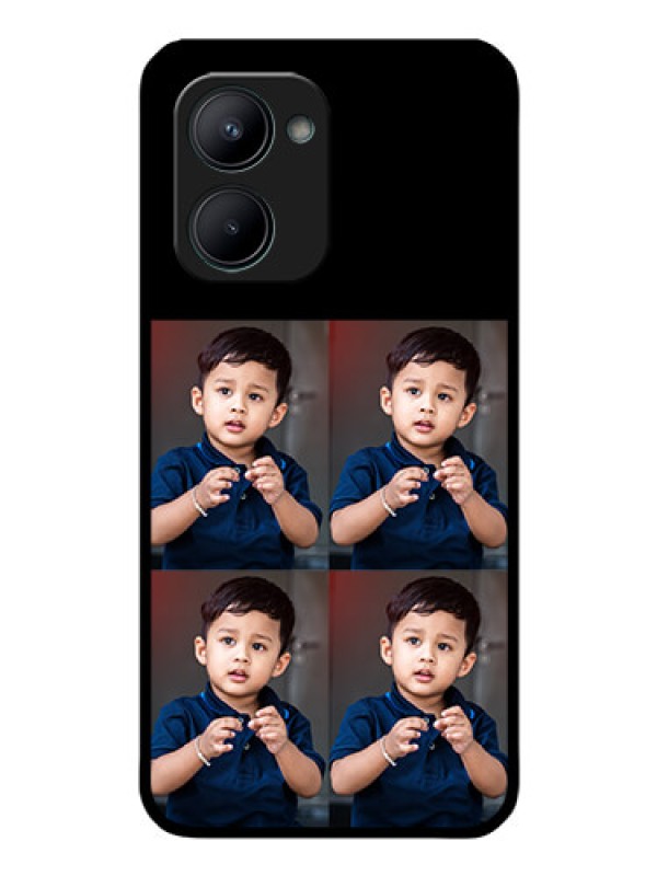 Custom Realme C33 2023 4 Image Holder on Glass Mobile Cover