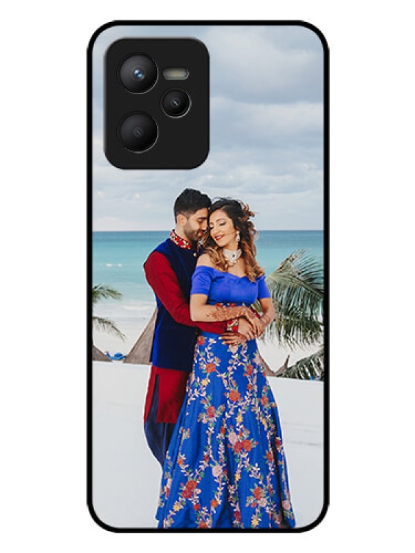 Custom Realme C35 Photo Printing on Glass Case - Upload Full Picture Design